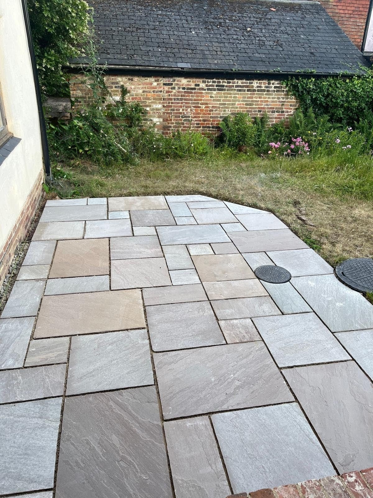 Patio and landscaping work